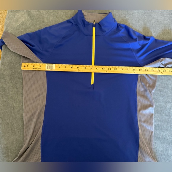 Patagonia Mens All Weather 1/4 Zip Pullover SZ XL Long Sleeve Blue Grey Outdoor - Picture 6 of 7